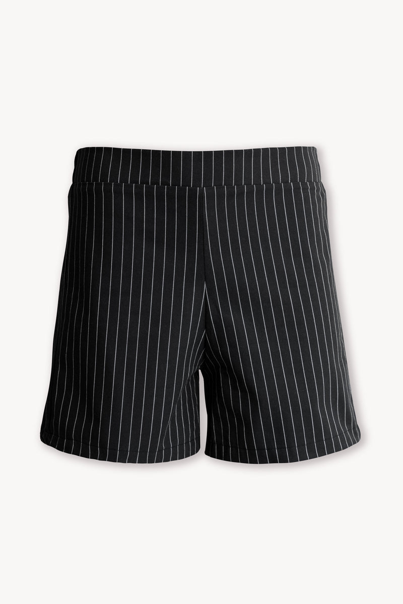 THE EIRINI PINSTRIPE SHORTS BY LA VERITE THE LABEL